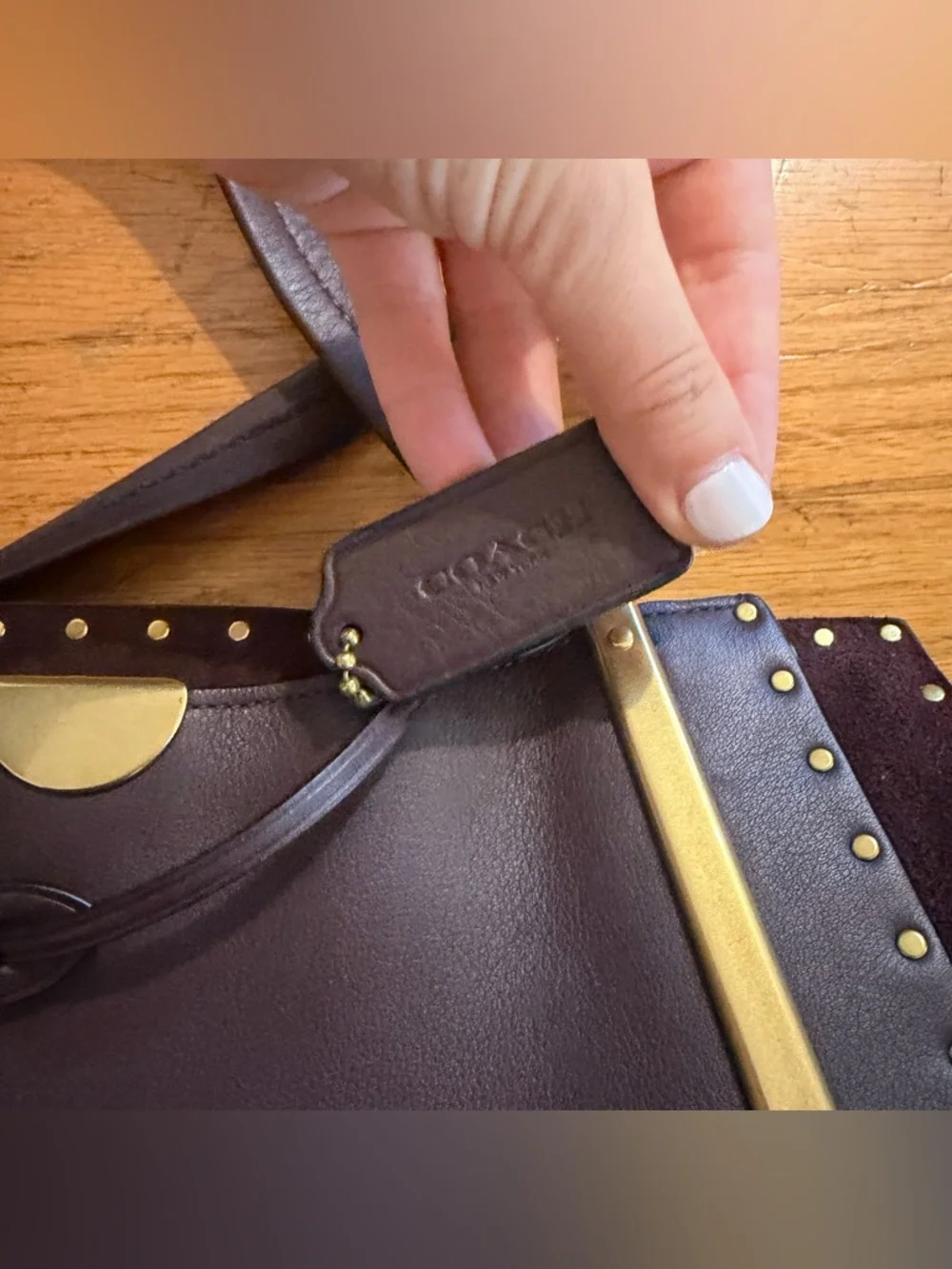 Coach Dreamer 36 with Rivets in Oxblood 31020 - Picture 3 of 9